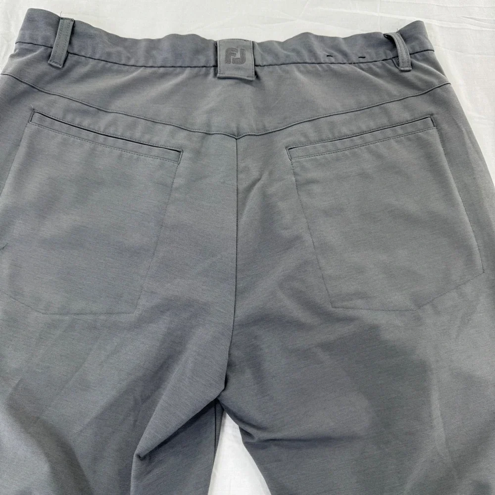 FootJoy Golf Pants Mens 34x30 Gray Performance Stretch‎ Tech Breathable Chinos